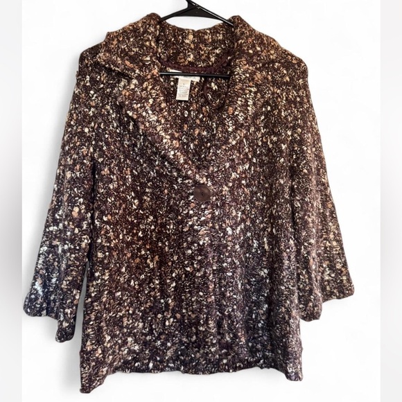 Susan Bristol Multicolor Knit Cardigan size L - Picture 1 of 6